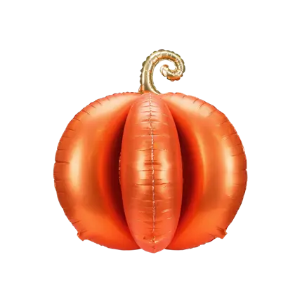 Palloncino in alluminio a forma di zucca 3D gigante 90 x 90 cm – Decorazione per Halloween