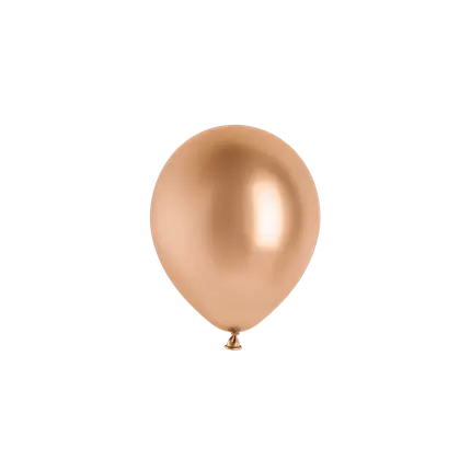 Confezione da 50 palloncini metallici lucidi color oro rosa, Ø 12 cm