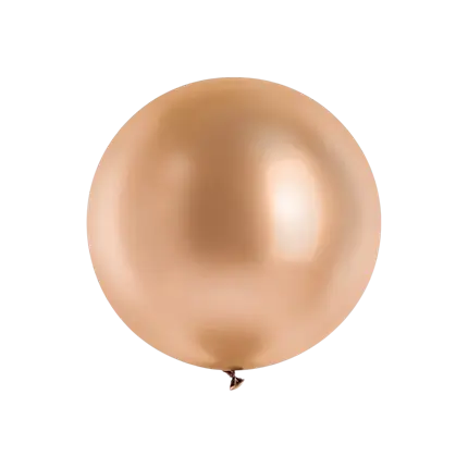 Palloncino gigante in metallo lucido oro rosa, Ø 100 cm