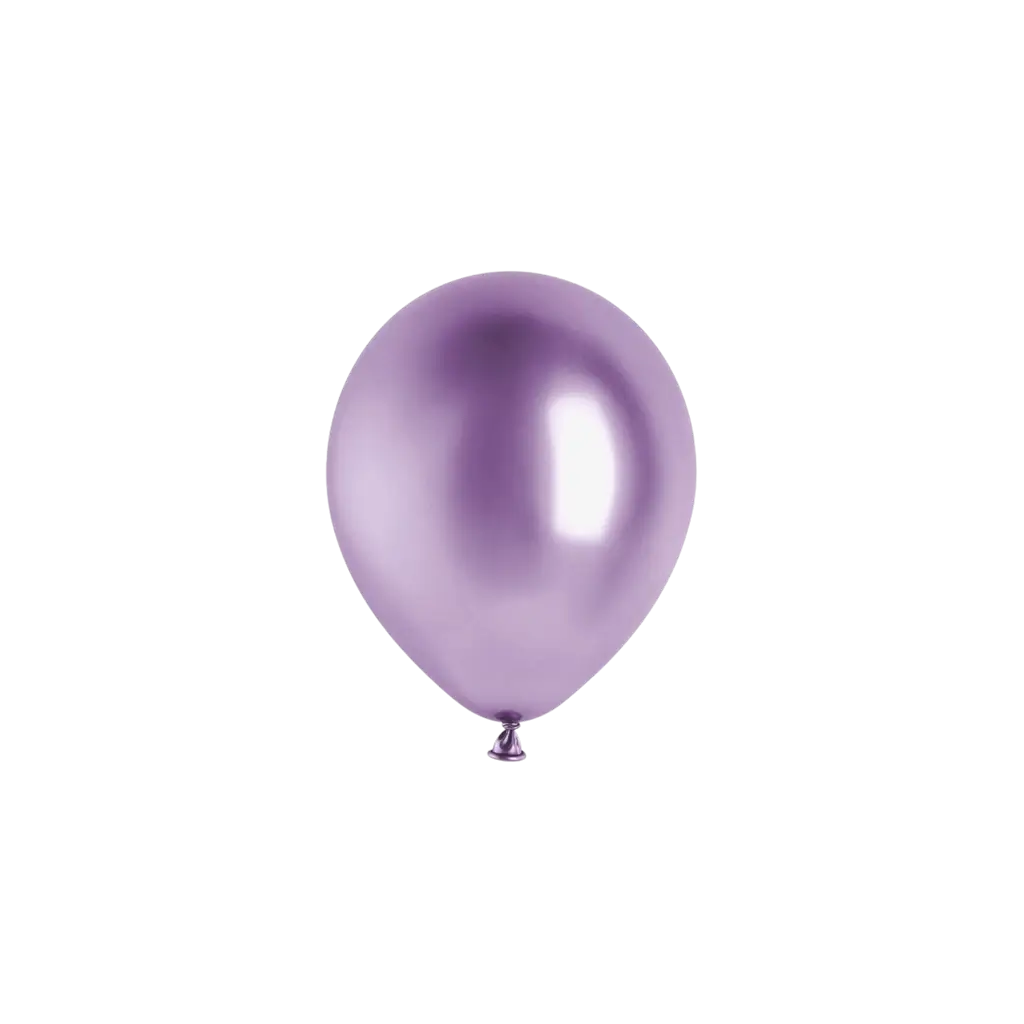 Confezione da 50 palloncini metallici lucidi viola, Ø 12 cm