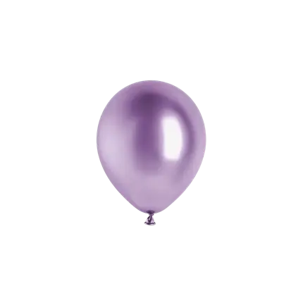 Confezione da 50 palloncini metallici lucidi viola, Ø 12 cm