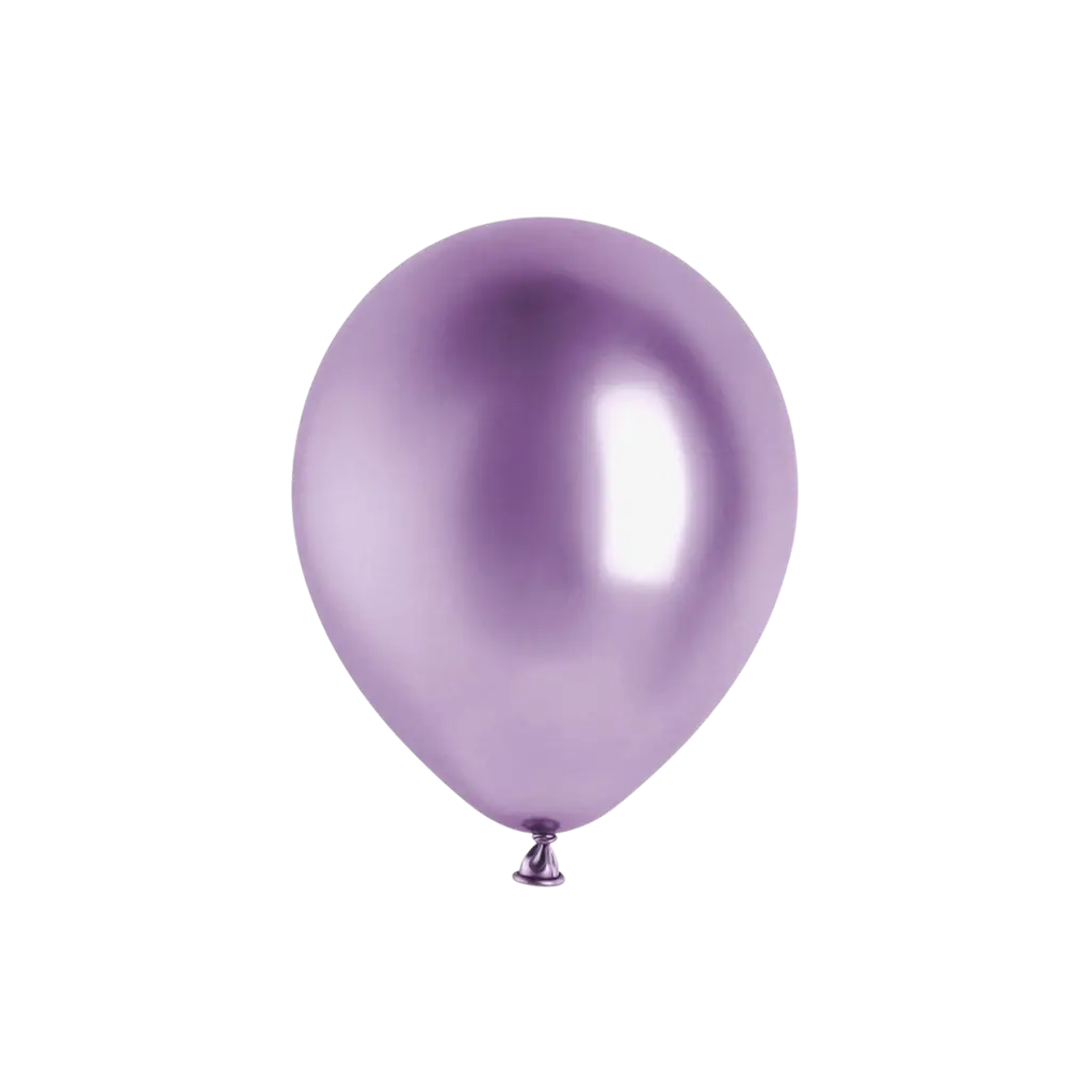 Confezione da 50 palloncini metallici lucidi viola