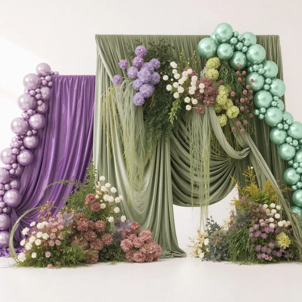 Confezione da 50 palloncini metallici lucidi viola