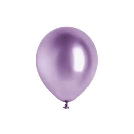 Confezione da 50 palloncini metallici lucidi viola