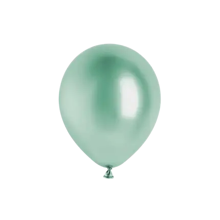 Confezione da 50 palloncini metallici lucidi verde bottiglia