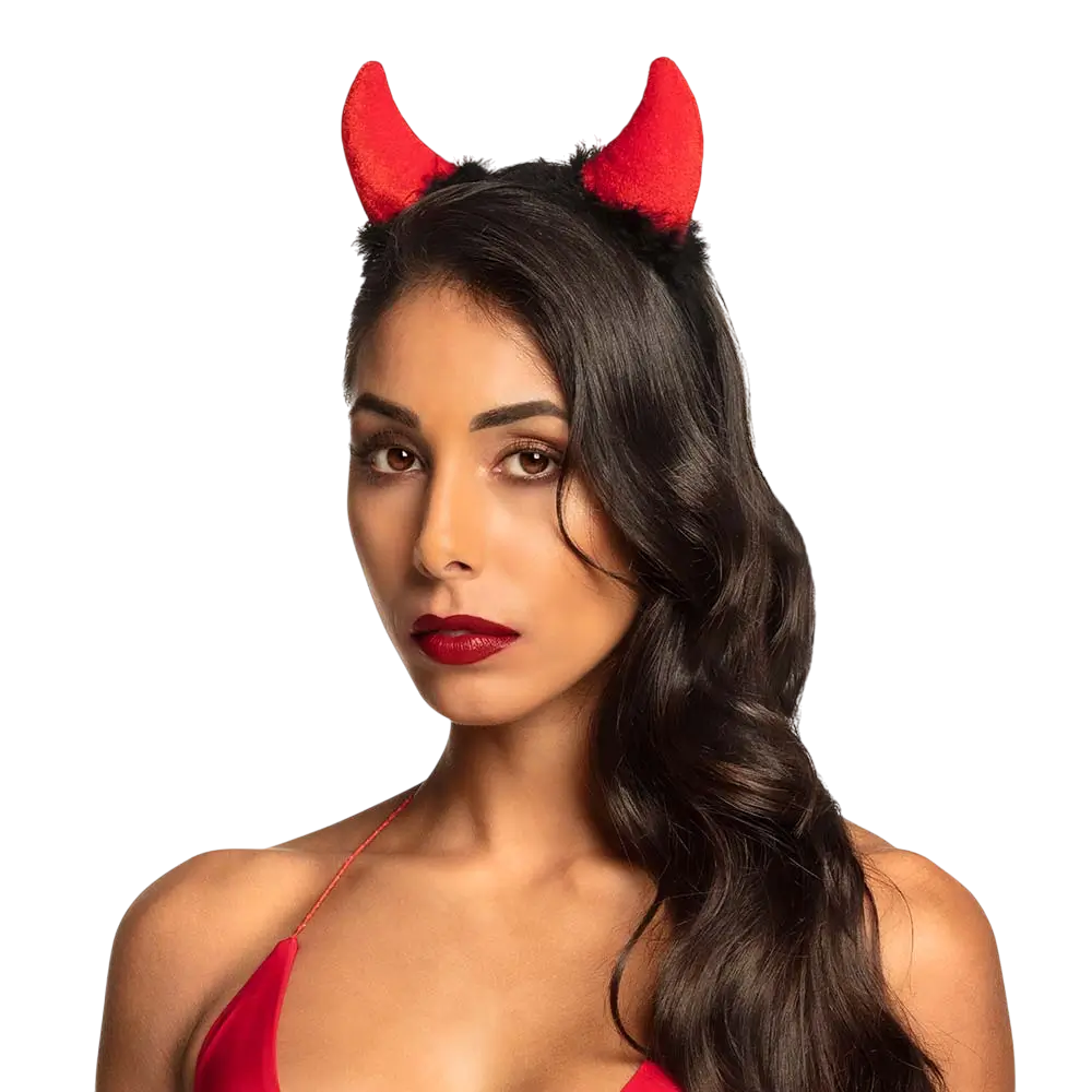 Fascia per capelli “Corna del diavolo” – Accessorio di Halloween