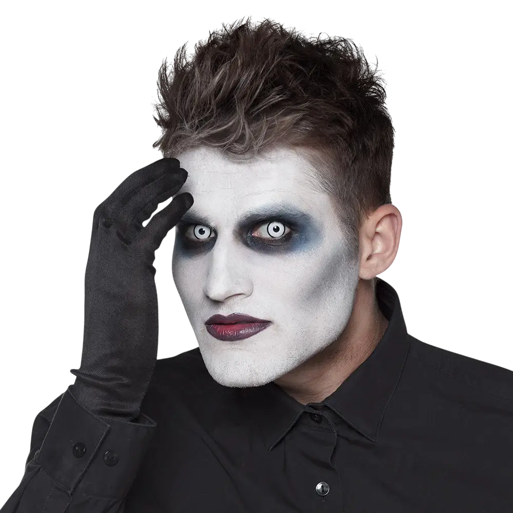 Lenti a contatto bianche con bordo nero Maniaque – Lenti a contatto per Halloween
