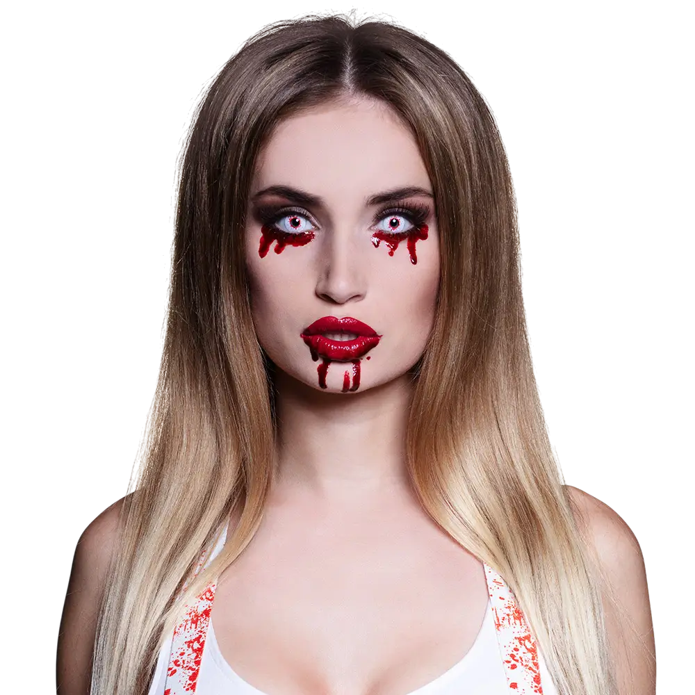 Lenti a contatto “Spruzzi di sangue” – Lenti a contatto di Halloween