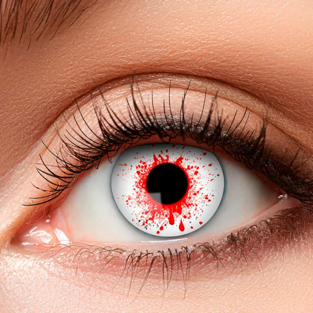 Lenti a contatto “Spruzzi di sangue” – Lenti a contatto di Halloween