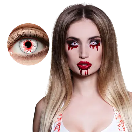 Lenti a contatto “Spruzzi di sangue” – Lenti a contatto di Halloween