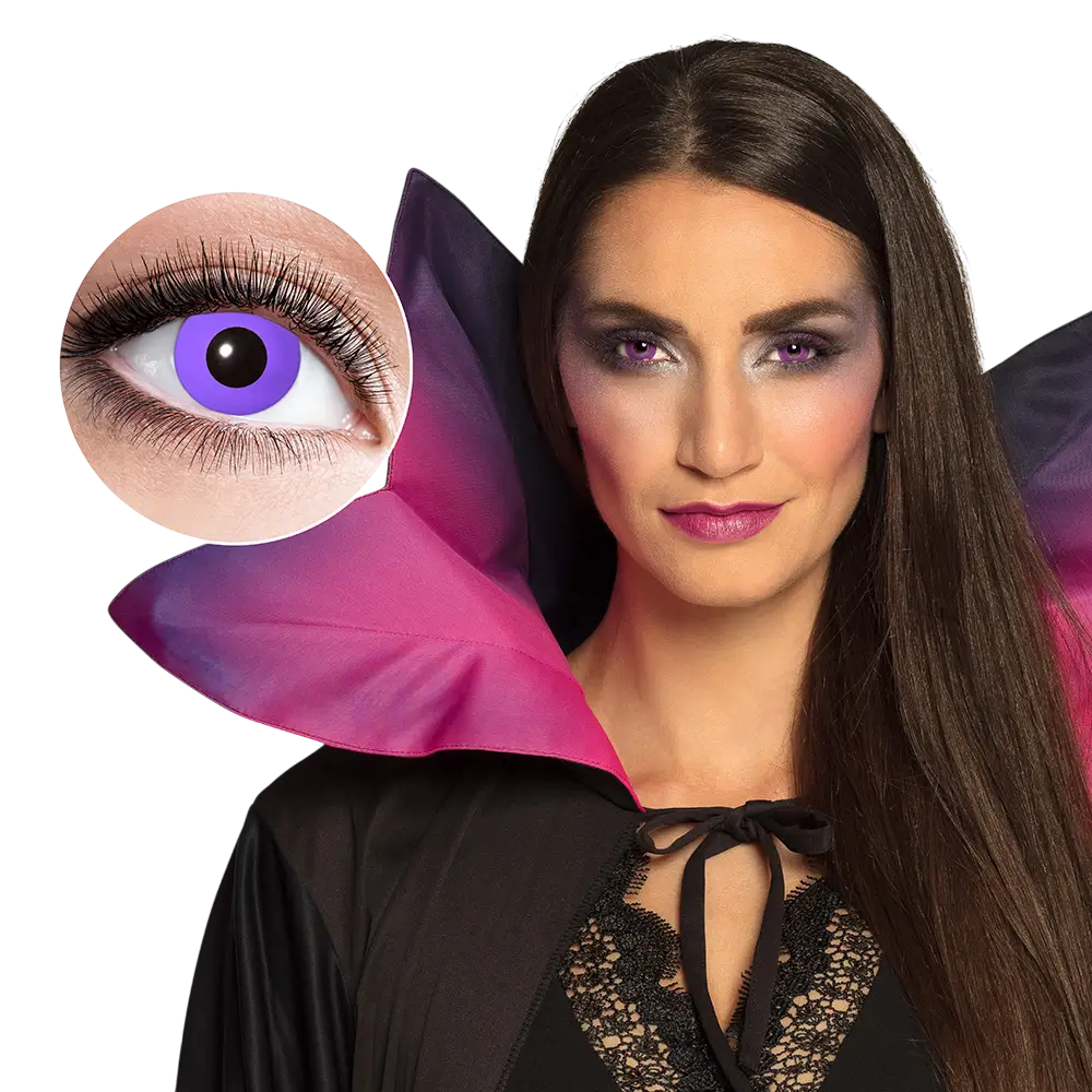 Lenti a contatto gotiche viola – Lenti a contatto per Halloween