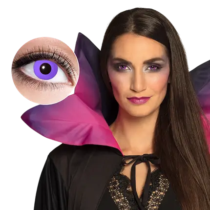 Lenti a contatto gotiche viola – Lenti a contatto per Halloween