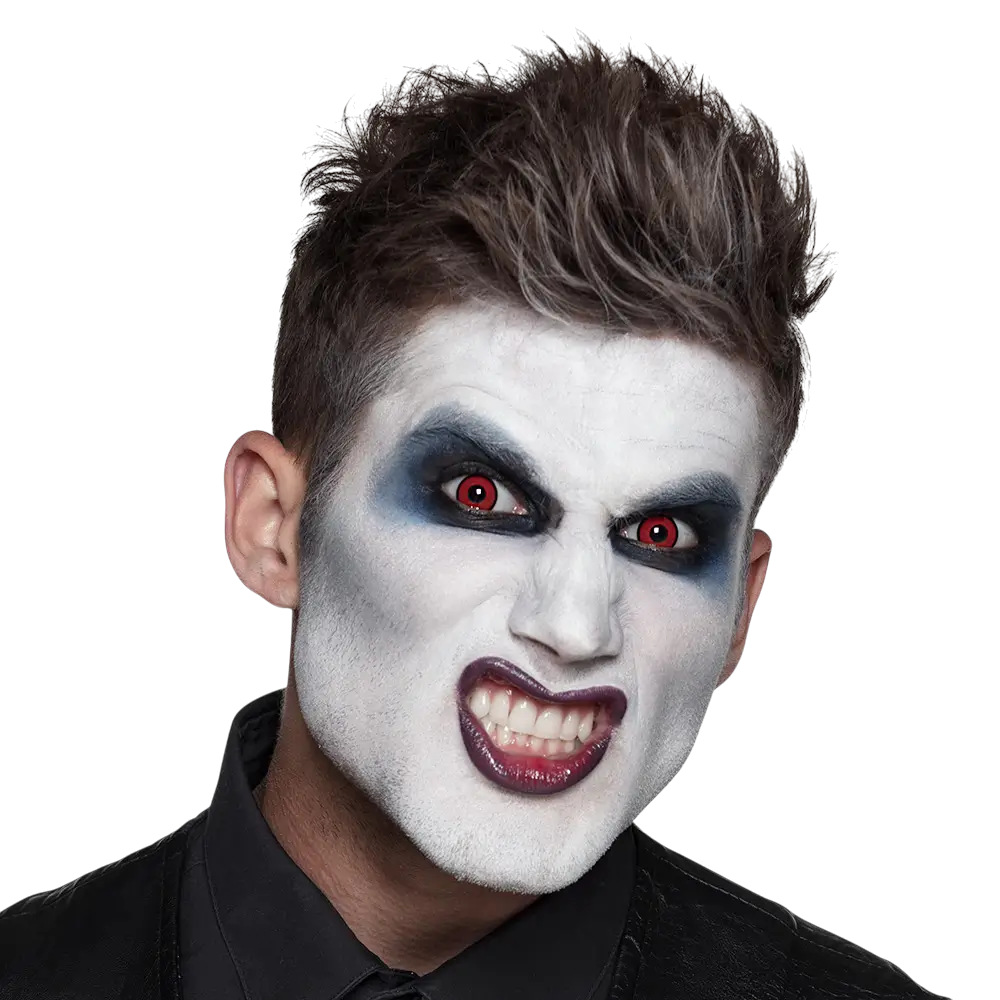 Lenti a contatto rosse e nere “Vampiro” – Lenti a contatto per Halloween