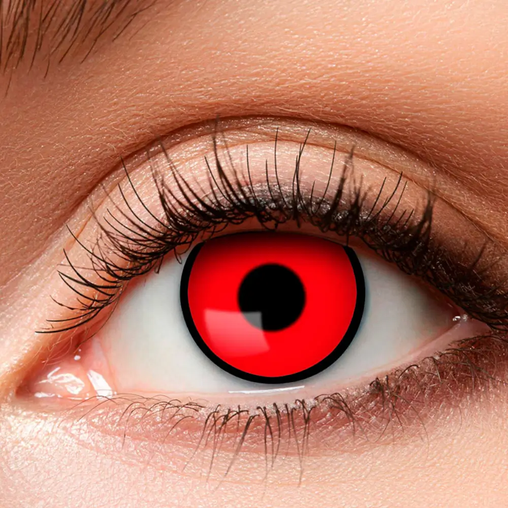 Lenti a contatto rosse e nere “Vampiro” – Lenti a contatto per Halloween