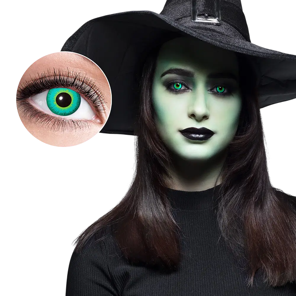 Lenti a contatto verdi "Strega" – Lenti a contatto di Halloween