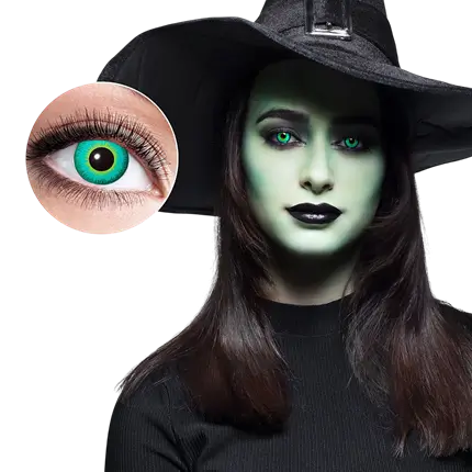 Lenti a contatto verdi Strega – Lenti a contatto di Halloween