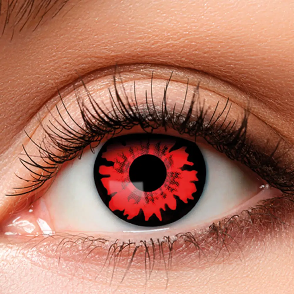Lenti a contatto rosse da vampiro – Lenti a contatto per Halloween