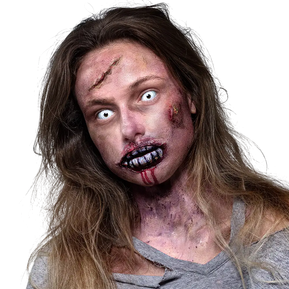 Lenti a contatto "Occhi bianchi da zombie" – Lenti a contatto per Halloween