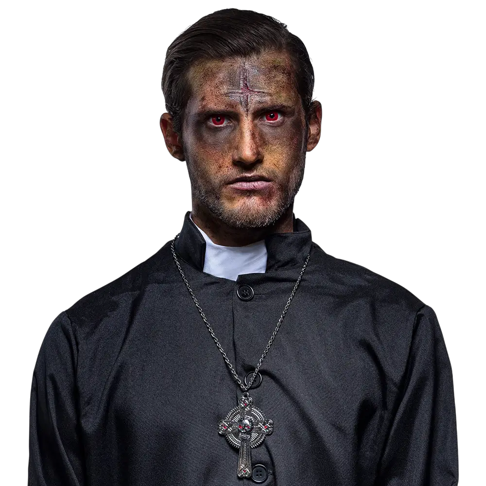 Lenti a contatto con occhi rossi e pupilla nera – Lenti a contatto “Diavolo” per Halloween