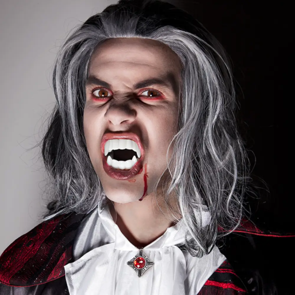 Kit Vampiro – Denti da vampiro e sangue finto 11 ml