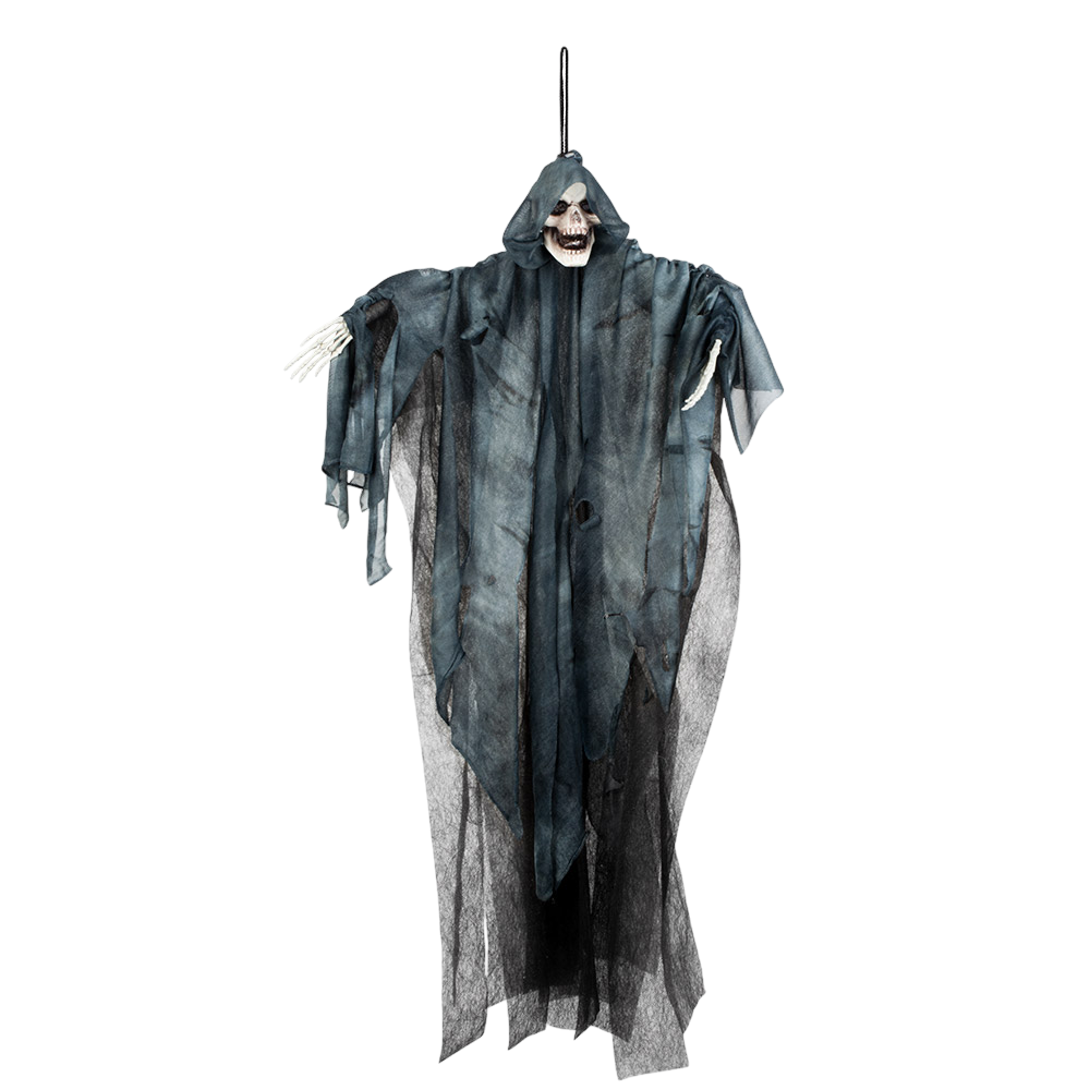 Fantasma con teschio da appendere, 65 cm – Decorazione di Halloween