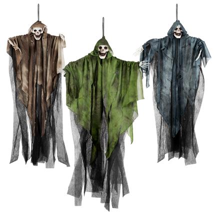 Fantasma con teschio da appendere, 65 cm – Decorazione di Halloween