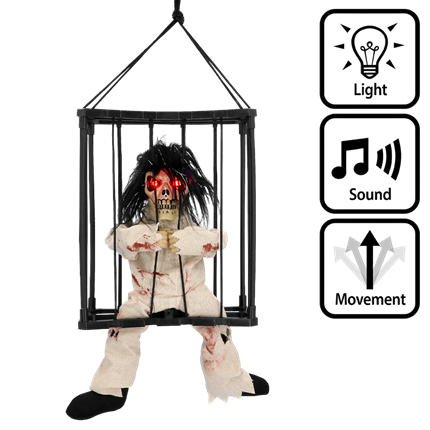 Fantasma da appendere 28 x 23 x 9,5 cm – Decorazione di Halloween