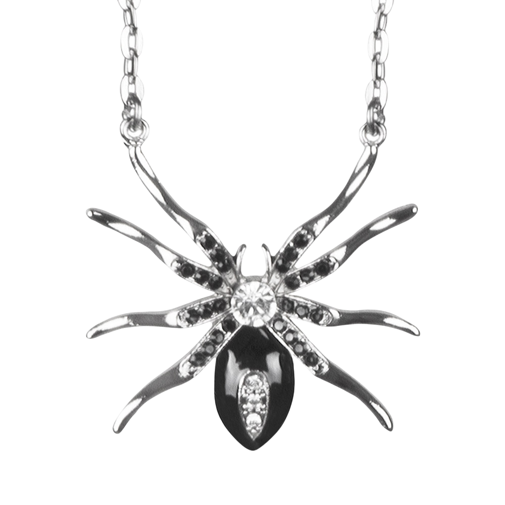 Collana “Ragno Black Widow” – Gioiello di Halloween