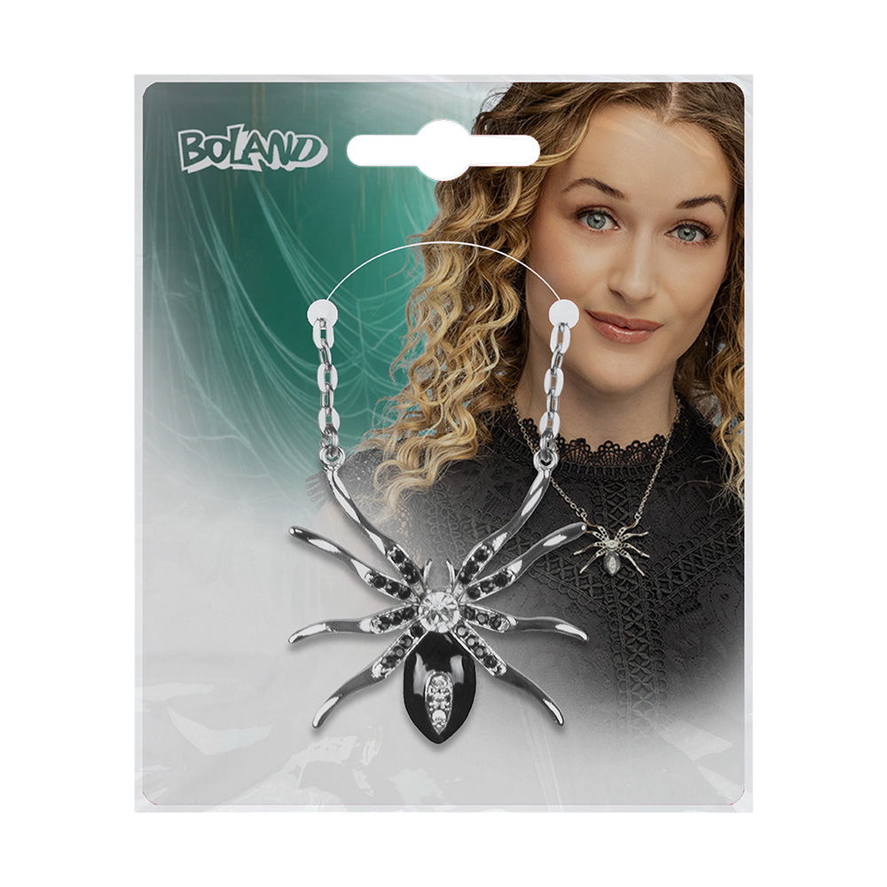 Collana “Ragno Black Widow” – Gioiello di Halloween