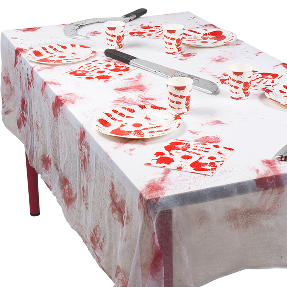 Tovaglia insanguinata con tracce di sangue 150 x 180 cm – Halloween