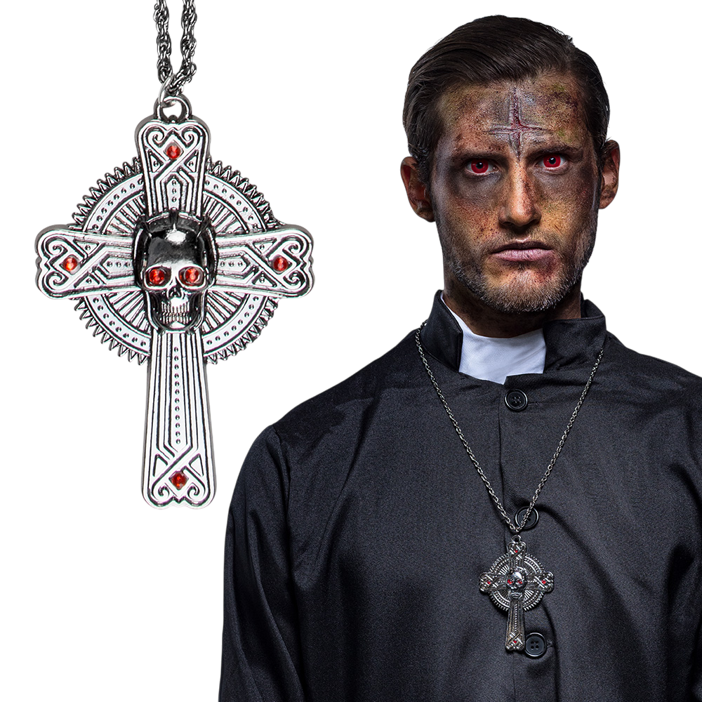 Collana con teschio e ossa – Gioiello di Halloween