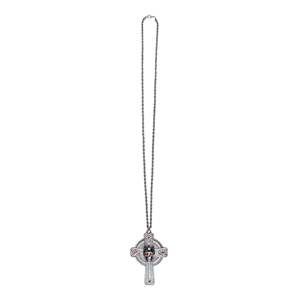 Collana con teschio e ossa – Gioiello di Halloween