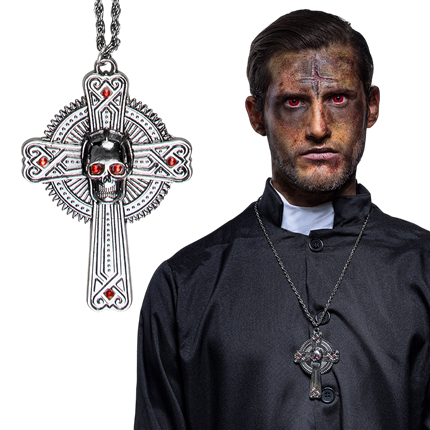 Collana con teschio e ossa – Gioiello di Halloween