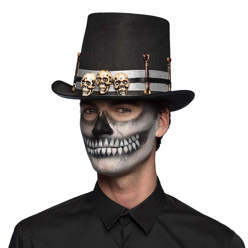 Cappello da Maestro di Halloween con teschio – Costume