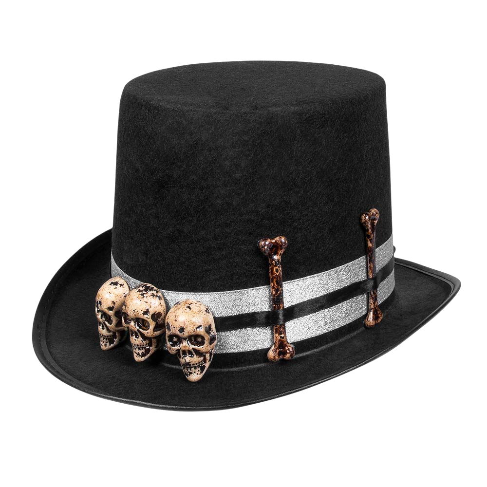 Cappello da Maestro di Halloween con teschio – Costume