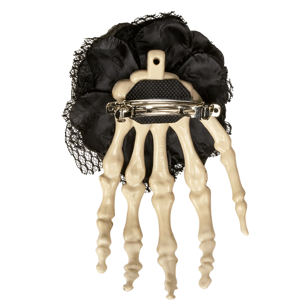Fermaglio “Mano di scheletro” – Accessorio per capelli di Halloween