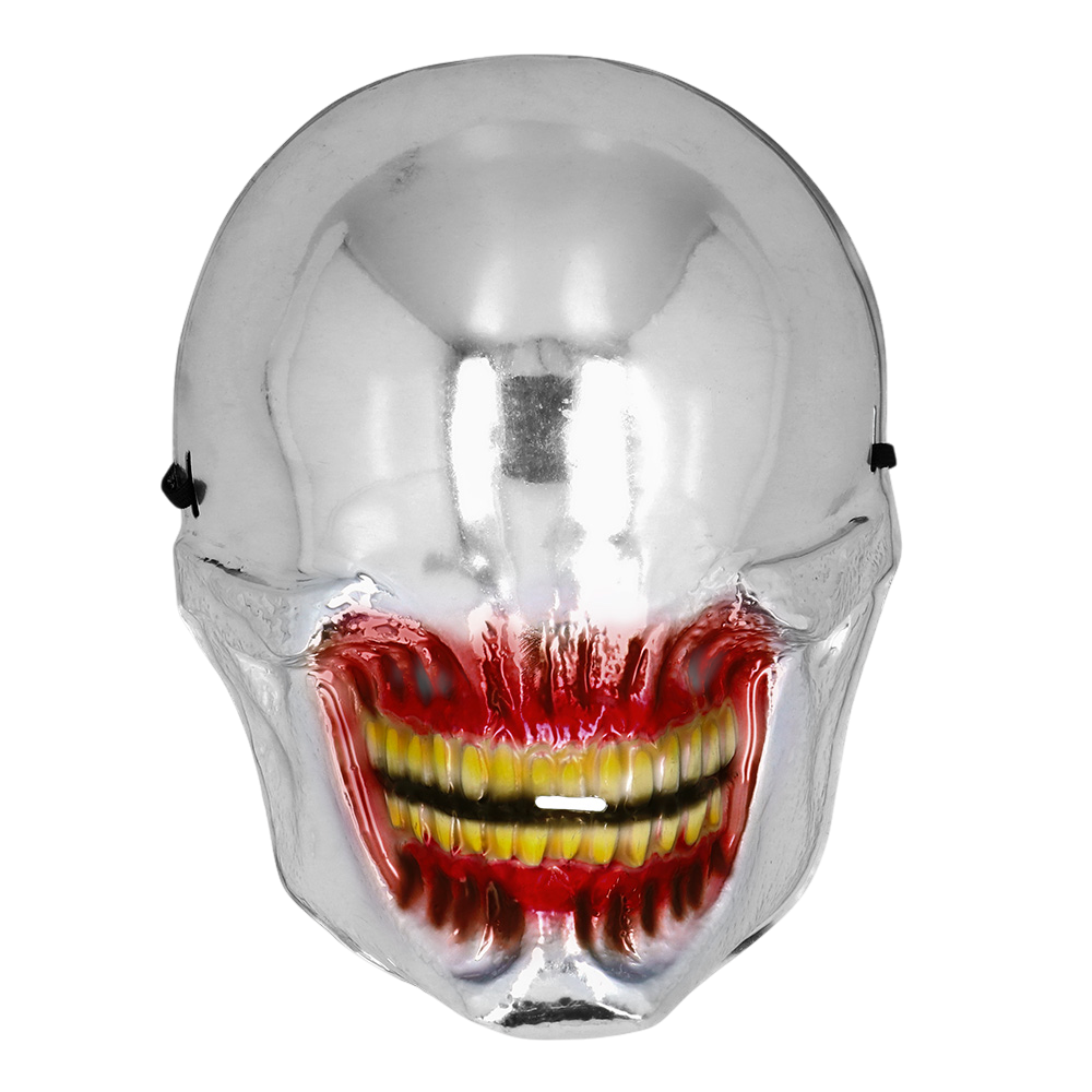 Maschera da teschio alieno a specchio – Maschera di Halloween