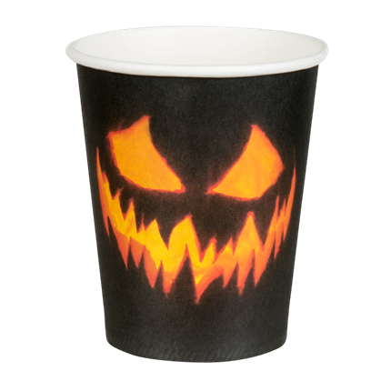 Confezione da 10 bicchieri “Zucca spaventosa” da 25 cl – Halloween