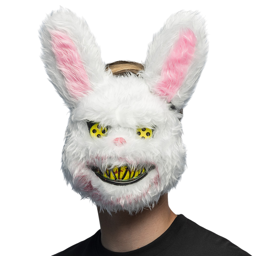 Maschera di coniglio assassino in peluche – Halloween