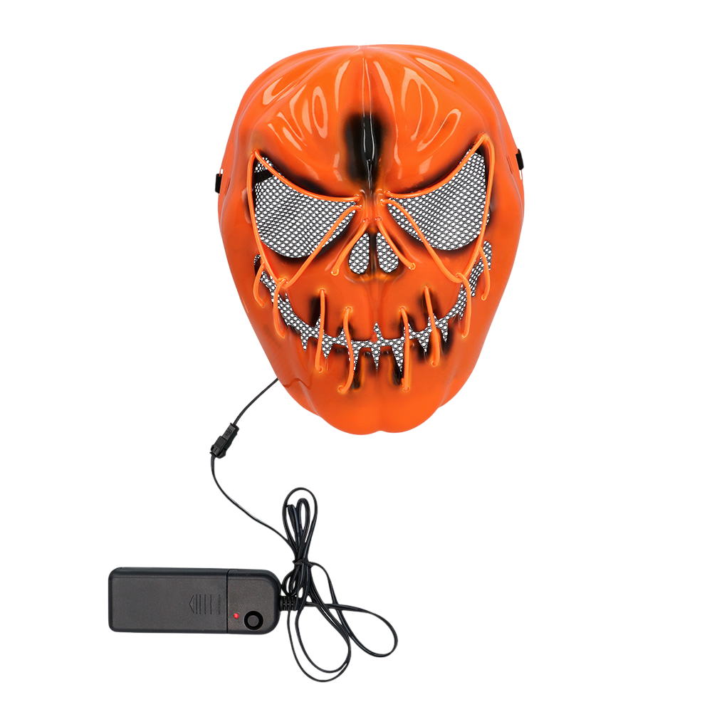 Maschera LED “Zucca spaventosa” – Maschera luminosa di Halloween