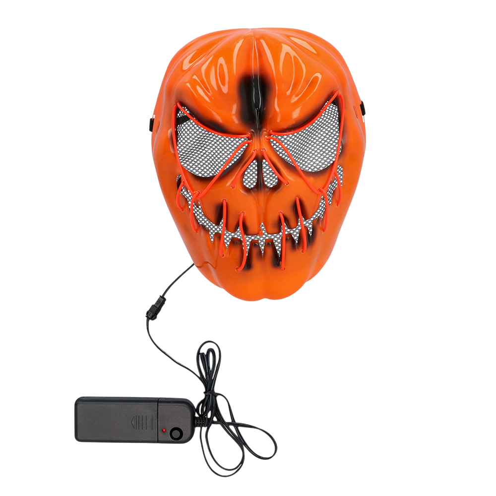 Maschera LED “Zucca spaventosa” – Maschera luminosa di Halloween