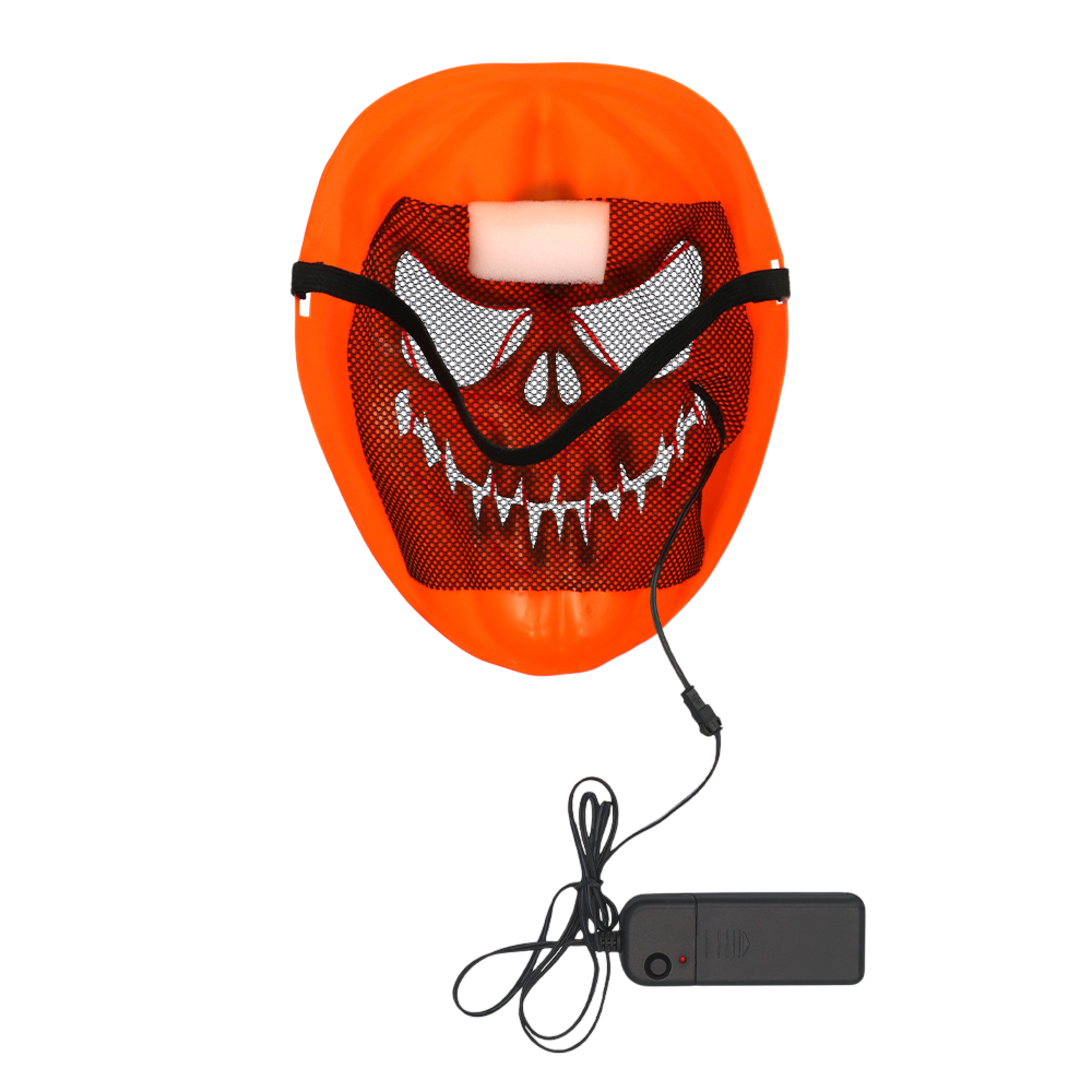 Maschera LED “Zucca spaventosa” – Maschera luminosa di Halloween