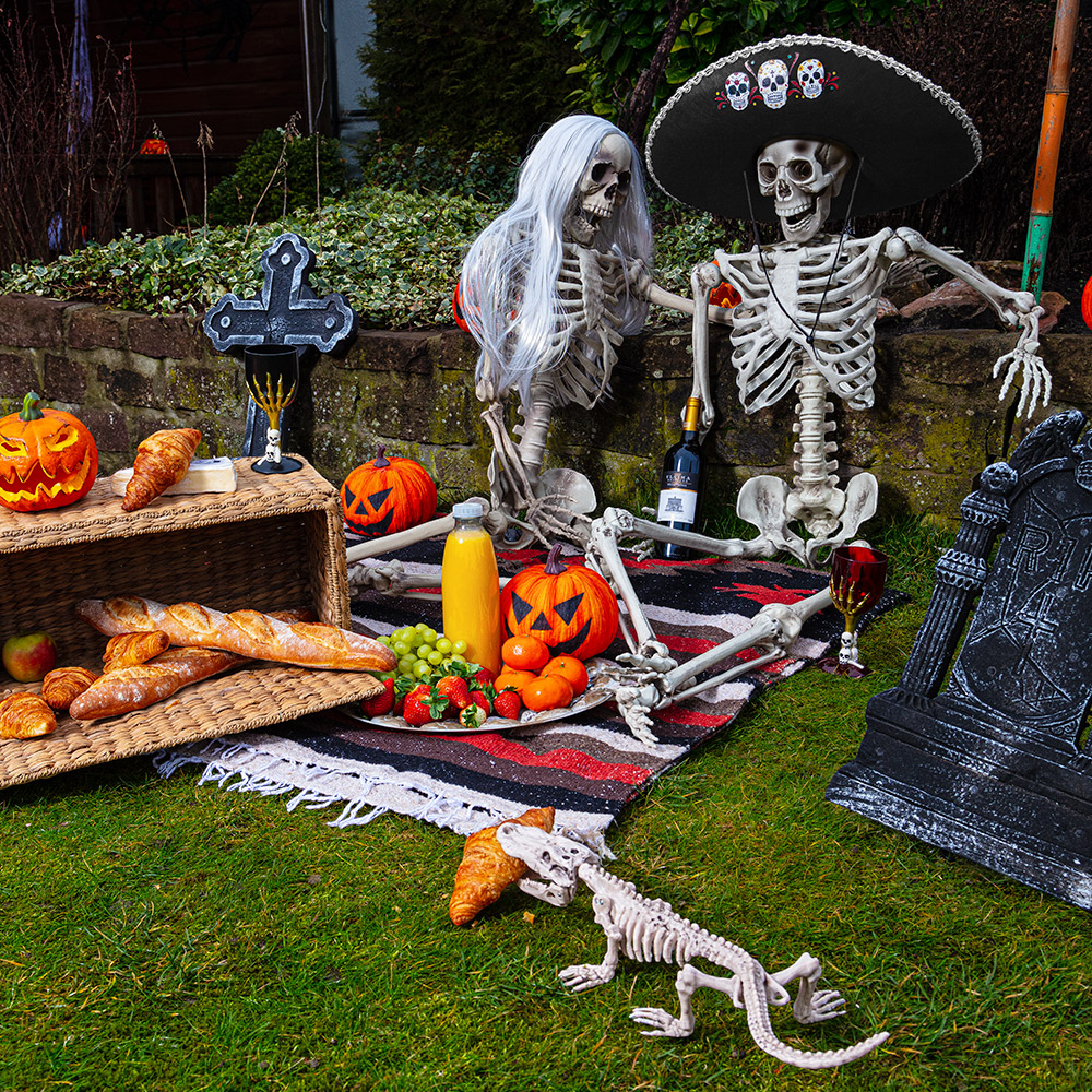 Zucca di Halloween luminosa a LED, Ø 16 cm – Decorazione