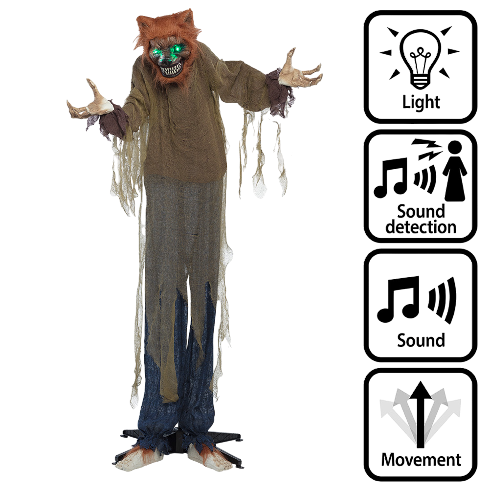 Lupo mannaro a grandezza naturale 160 cm – Decorazione per Halloween