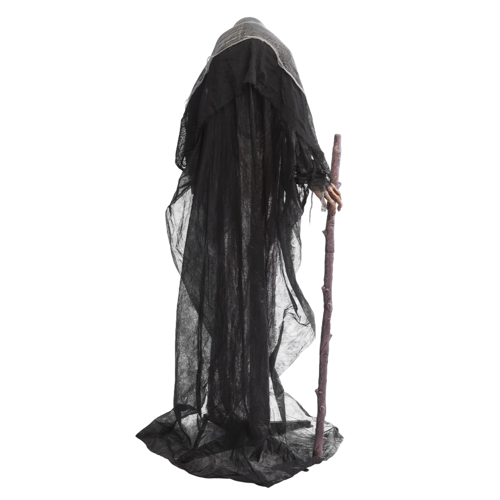 Strega con bastone, altezza 160 cm – Decorazione di Halloween