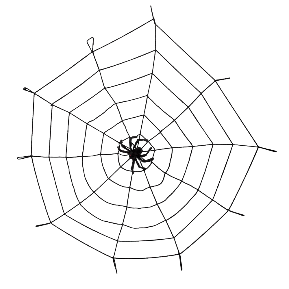 Ragnatela elastica da 150 cm con ragno – Halloween
