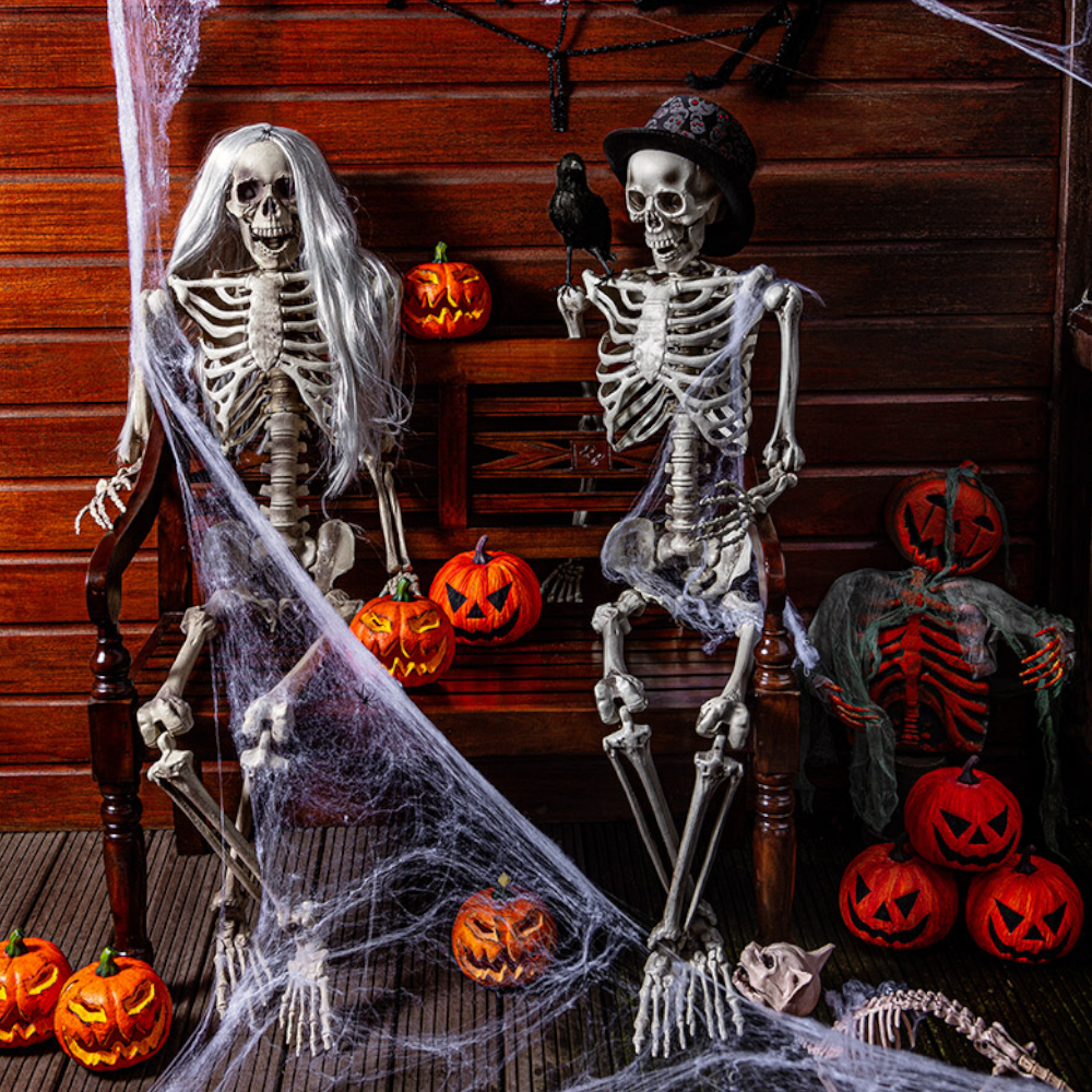 Ragnatela elastica da 150 cm con ragno – Halloween