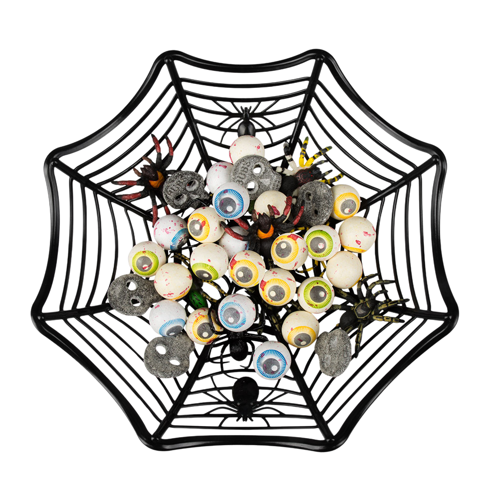 Cestino “Ragnatela” 27 cm – Decorazioni di Halloween