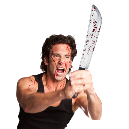 Machete Horror 53 cm – Accessorio per costumi di Halloween