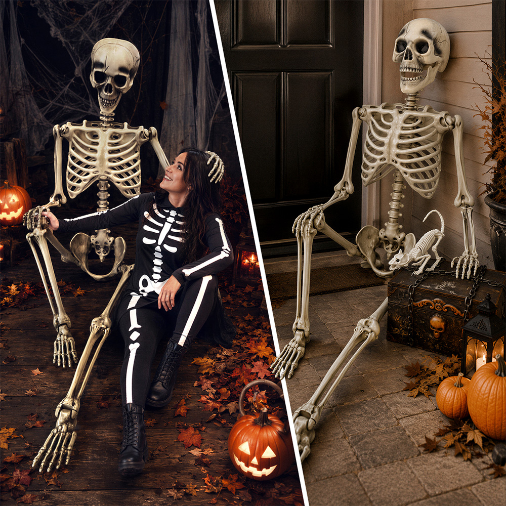 Scheletro gigante da 240 cm – Decorazione di Halloween